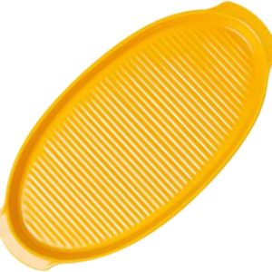 Ceramic Baking Pan Double Ear Oval Tray Versatile for Baking Dish Elegant Safe Handle