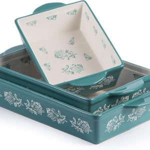 Baking Dish Ceramic Lasagna Pan Casserole Dish 3-Piece Bakeware Sets Baking Dishes Baking Set Baking Dish Set