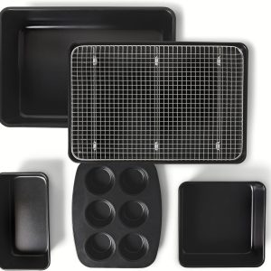 Nonstick Bakeware 6-Piece Set, Stackable, Dishwasher and Oven-Safe, Baking Pan